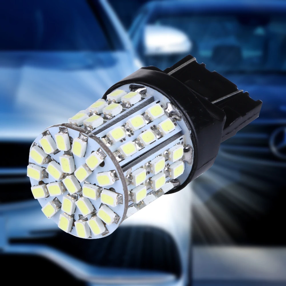 T20 W21W 7443 7440 LED 64-SMD 1206   극ũ Ʈ ,  ȣ  ׼, 2 
