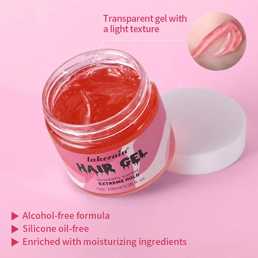 100ml Hair Styling Waxes & Cream Hair Gel Hold Braid High Hold and Shine Non-Flaking Styling Gel for All Type Anti-Frizz