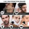 Sejoy 5in1 Electric Hair Clipper For Men Professional Men's Razor Rechargeable Shaver Removable Cutter Head Hair Cutting Machine 6