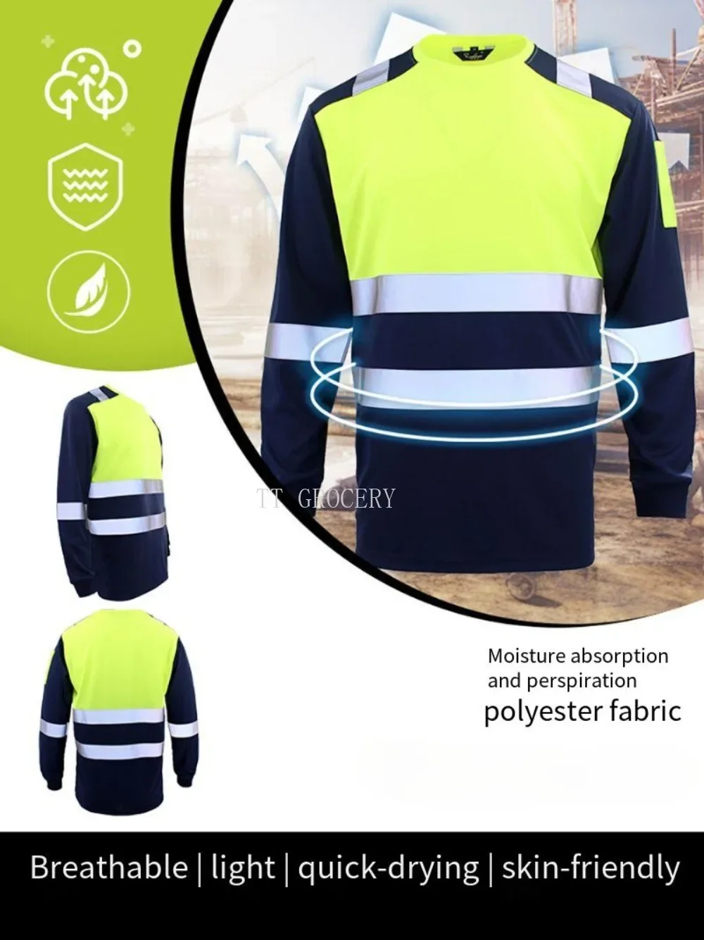 Work T Shirts Safety Clothing men t shirts work polo shirt