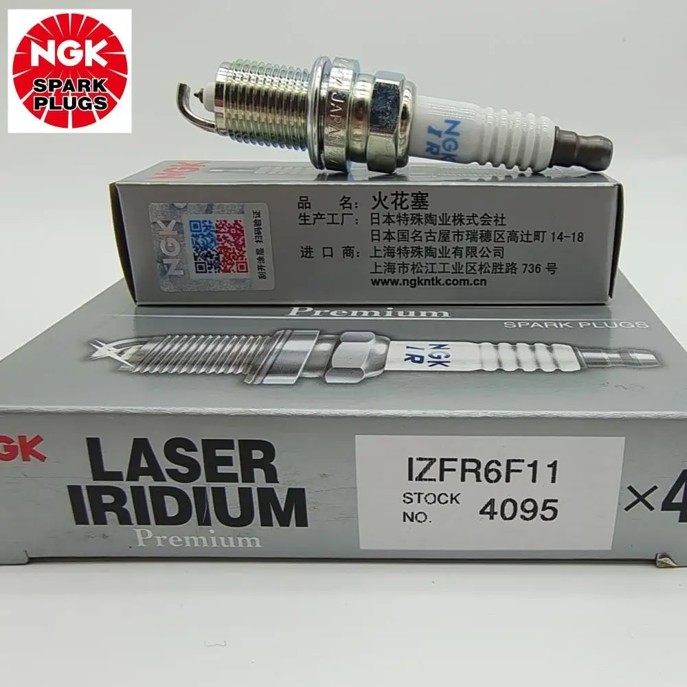 4Pcs Original NGK IZFR6F11 4095 Iridium Platinum Spark Plugs For Buick