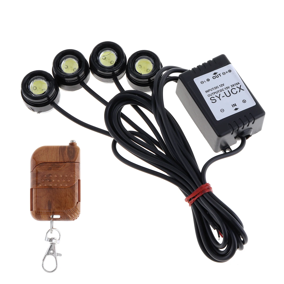 Luces Estroboscópicas LED Para Vehículos | Control Remoto Incluido | Colores Múltiples (rojo, Azul, Verde, Etc.) | Impermeable, Ideal Para Motos, Bicicletas, Coches Y Más