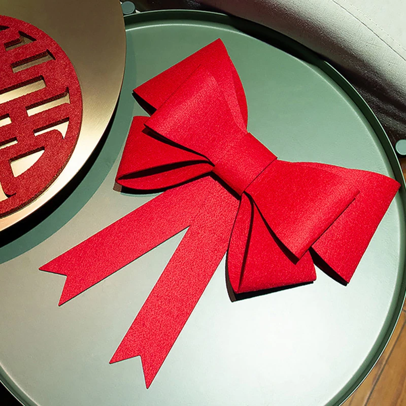 

27*29CM Curtain Bowknot Buckle Clip Red Bow Curtain Tieback Giant Wedding Decoration Christmas Store Shopwindow Occasion Decorat
