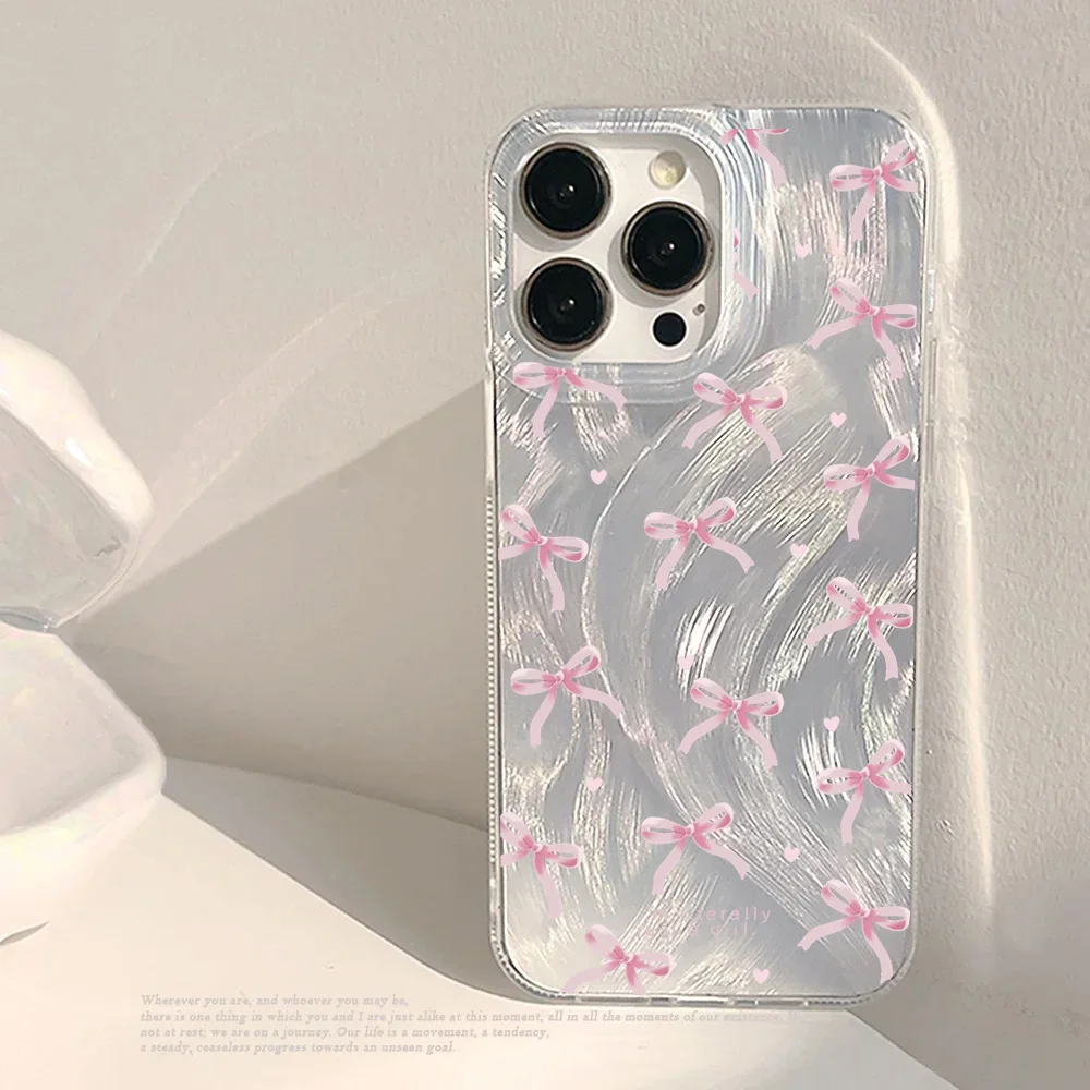 Chic Butterfly Bow Print Phone Case