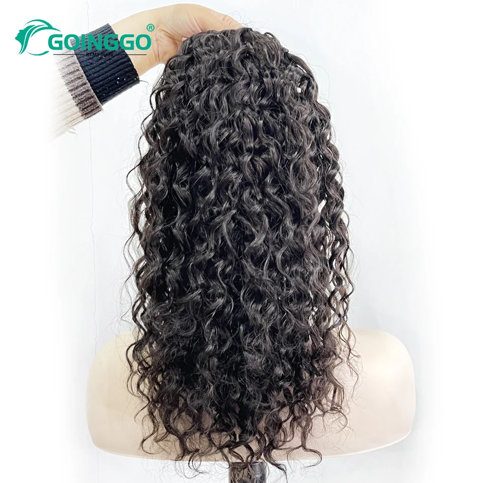 Wet And Wavy Drawstring Ponytail Ocean Wave Long Curly Hair Ponytail Human Hair Thick 140 160g 100% Remy Human Pony Tail human hair extensions