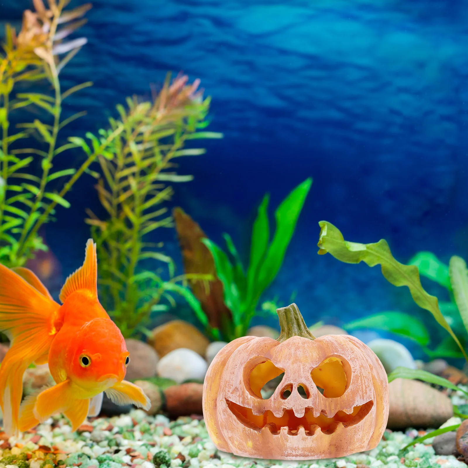 Mini Resin Pumpkin Hideout Decoration For Tank Aquarium Pet Products Fish Shrimp Hideout Simulated Craft Decor Aquarium