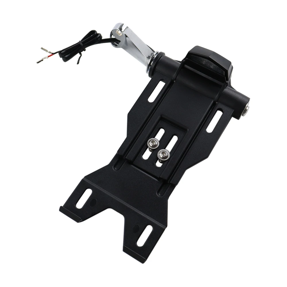 オートバイのサイドライセンスプレートホルダー、LED