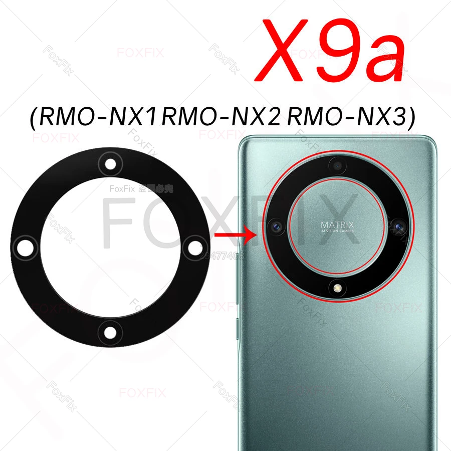Vetro Posteriore Per Fotocamera Huawei Honor 7X (BND-L21/L22/L24) – Con Biadesivo, Ricambio Lente Obiettivo