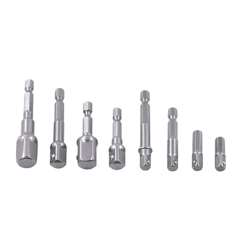 

1/4" 3/8" 1/2" Driver Adapter Hex Wrench Adapter Power Extension Drill Bits Bar Hex Bit Set Power Tools for Drills Nut Driver