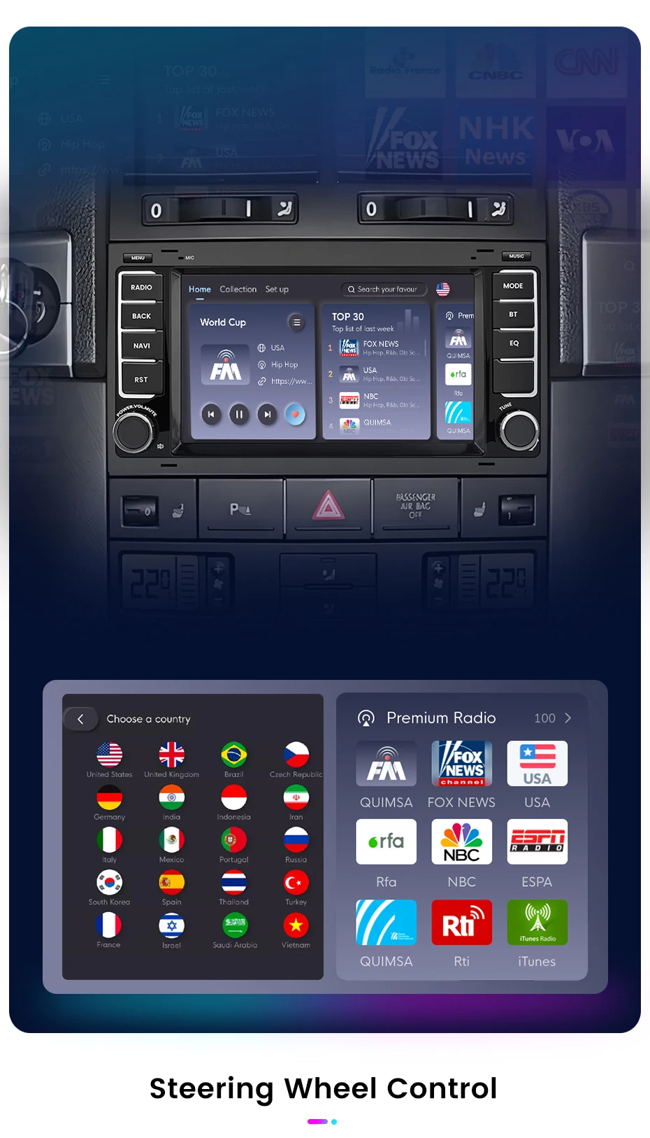 Junsun drahtlose carplay android auto auto intelligente systeme für volkswagen vw touareg multivan t5 transporte 2006-2018 gps auto – Detail 15
