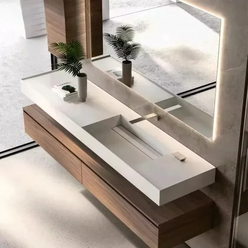 Wash Basin Modern Bath Set Organizer Floating Vanity Cabinet With Sink Countertops Makeup Bathroom Vanities