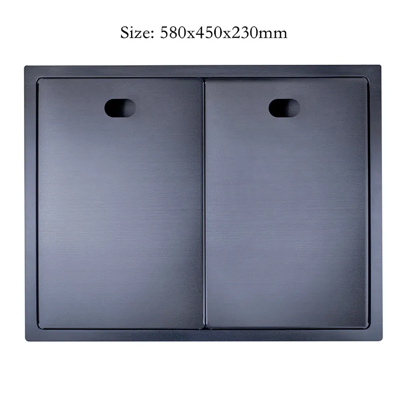 Hidden Kitchen Sinks with Folded Faucet Stainless Steel Double Bowl Above Bar Counter Undermount Laundry раковина для ванной