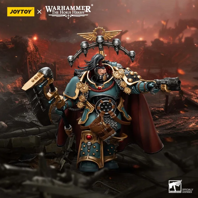 

JOYTOY Warhammer 40k 1/18 Action Figures 12.6cm Sons of Horus Legion Praetor with Power Axe Collection Model Toys Christmas Gift