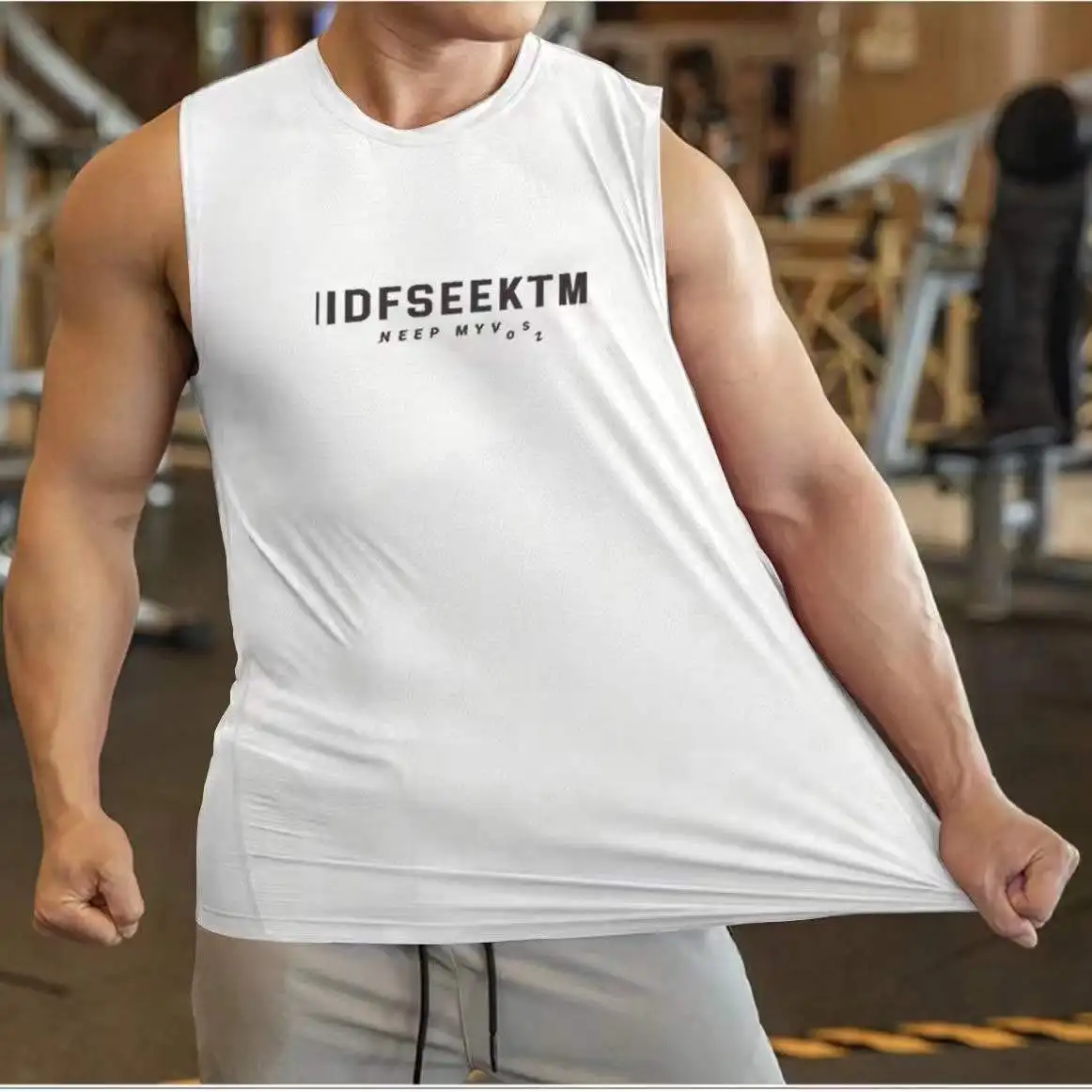 Men Tank Tops Sleeveless Shirts Muscle Vest Mesh Breathable Basketball  Fitness Gym Wear Men  Workout Clothes for Men