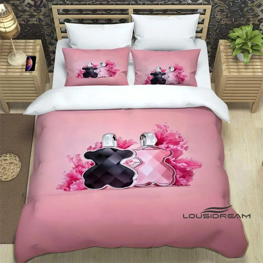 

Fashion T-Tous Bedding Set Soft and Comfortable 3D Printing Home Decoration Boy Girl King Size Bedding Set Quilt Cover Pillowcas