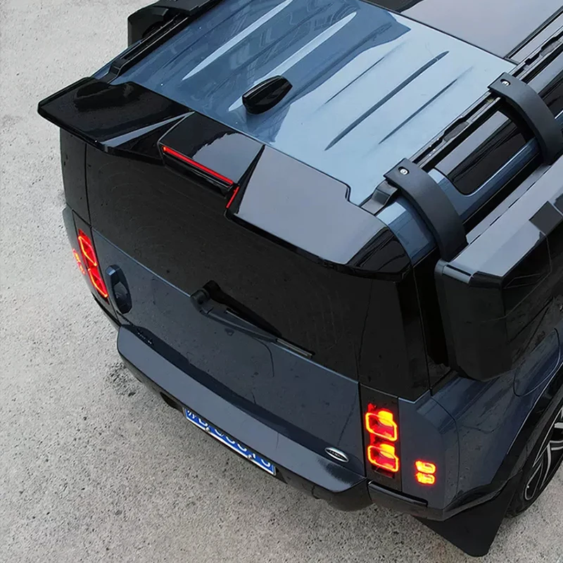 New Design For Land Rover Defender 90/110 2019-2023 High Quality ABS Car Roof Wing Spoiler Glossy Black Or Carbon Fibe Look