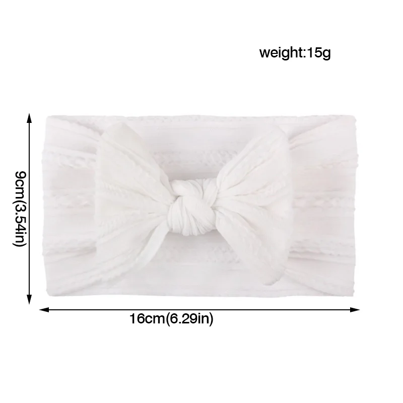 3Pcs/Set New Bows Baby Girls Headband Soft Nylon Elastic Infant Toddler Hair Band For Newborn Baby Hair Accessories Gift 6