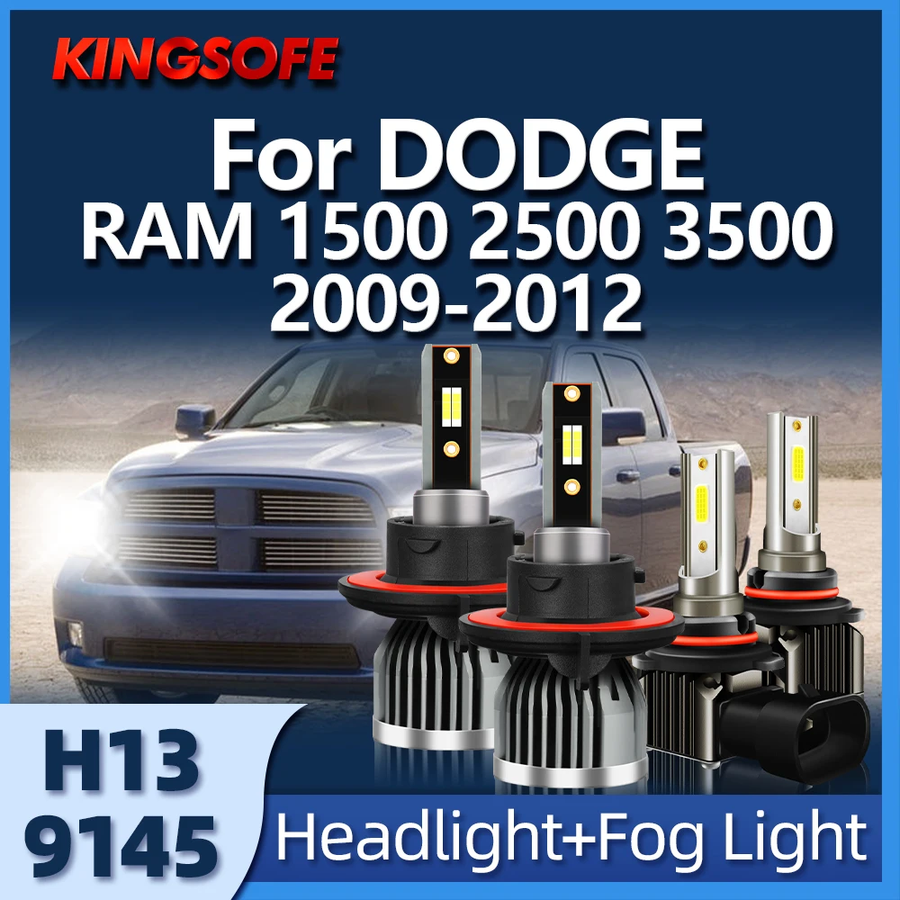 

26000LM H13 LED Lamps Auto Bulb 110W Car Headlight Bulbs Fit For DODGE RAM 1500 2500 3500 2009 2010 2011 2012