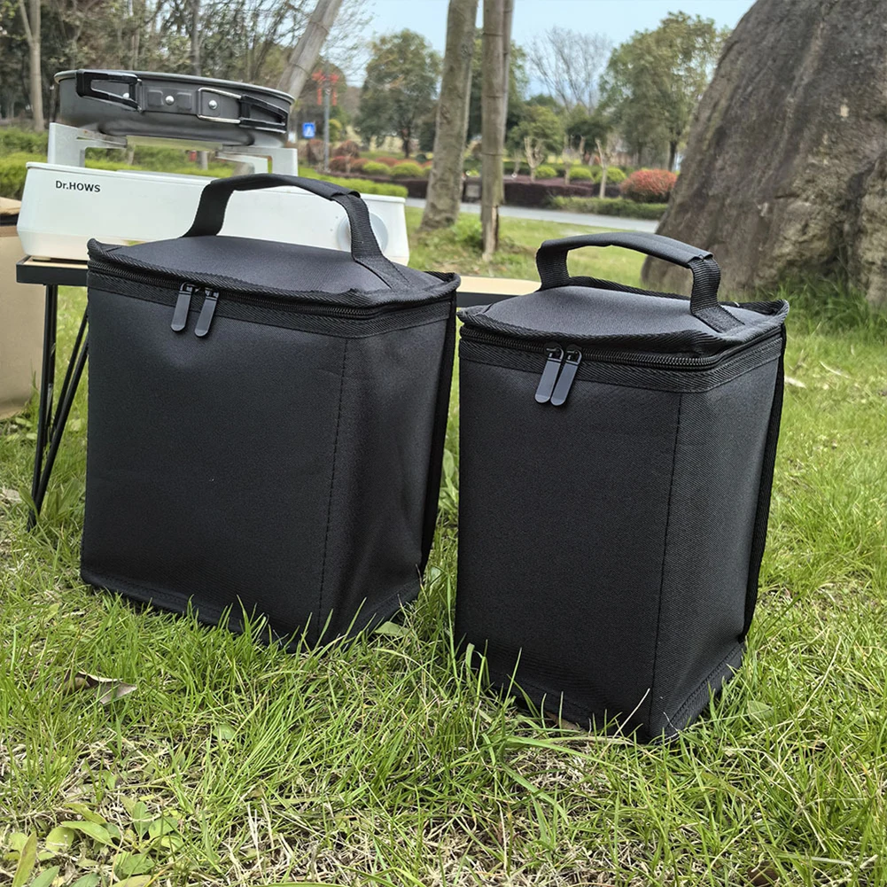 Fuel ​Cylinder Storage Bag 600D Oxford Cloth Butane Fuel Canister Cover Anti-Collision Camping Storage Bag for Outdoor Camping