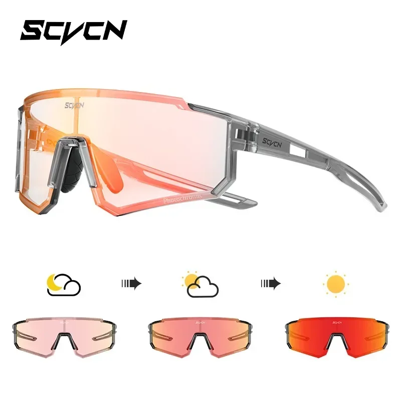 Photochromic Sunglasses for Outdoor Activities - Windproof Cycling and Hiking Glasses for Men and Women