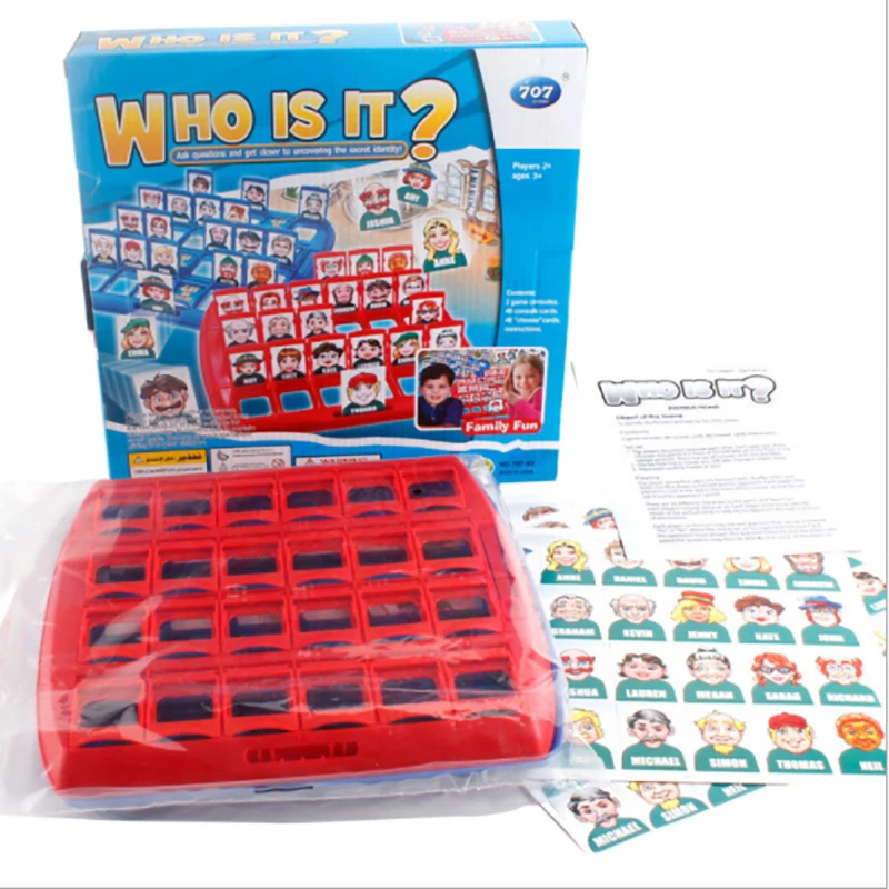 Family Guessing Games Who Is It Classic Board Game Toys Memory Training Logical Reasoning Kids Board Game