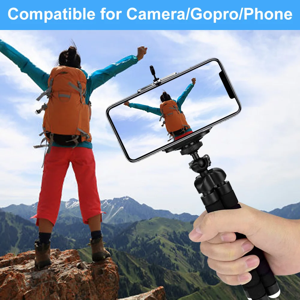 

Tripod For Phone Flexible Sponge Octopus 18CM Mini Tripod For IPhone Camera Tripod Phone Holder Clip Stand Selfie Stick Support