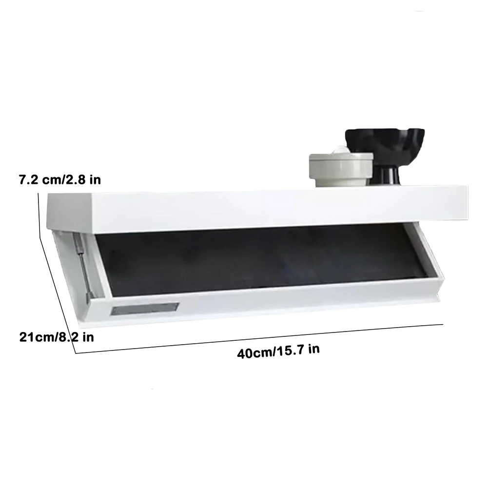 Wooden Magic Flap Shelf with Secret Compartment Concealed Floating Shelf Wall-Mounted Hidden Shelves for Home Decor