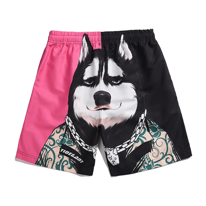 

Funny Husky Dog Shorts Beach Shorts Swimsuits 3D Printed Animal Sports Shorts Men Clothing Creative Gift Quick Dry Pants Trunks