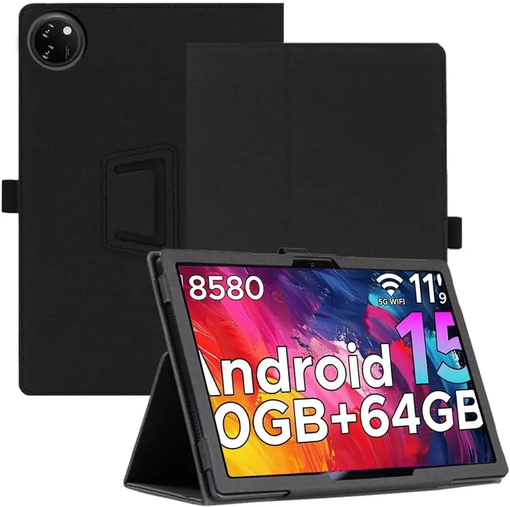 Premium PU Leather Tablet Cover with Stylus Holder