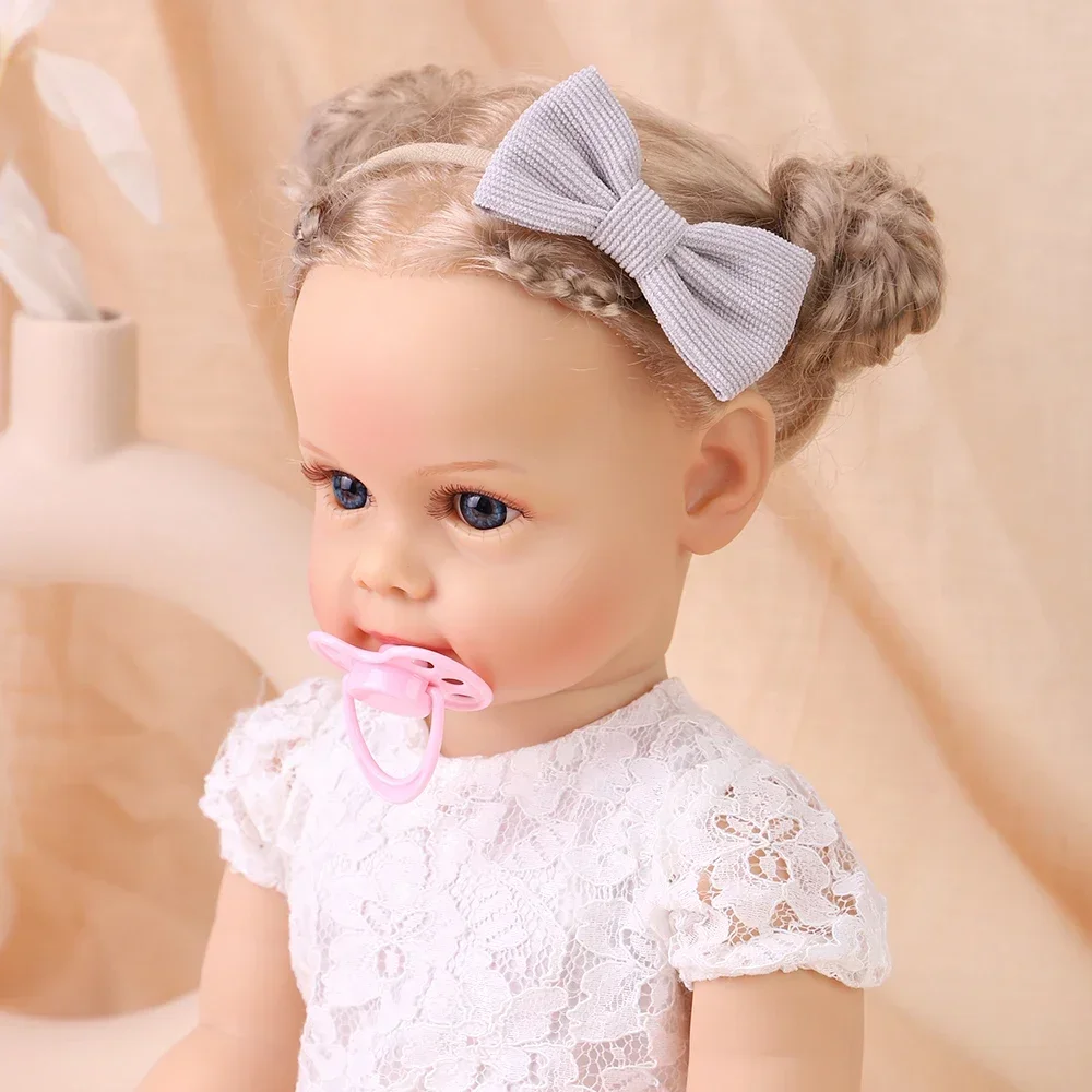5Pcs/Set Elastic Baby Headband Solid Corduroy Ribbon Baby Bows Headscarf Hairband Newborn Cute Knitted Headband Hair Accessories 5