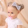 5Pcs/Set Elastic Baby Headband Solid Corduroy Ribbon Baby Bows Headscarf Hairband Newborn Cute Knitted Headband Hair Accessories 5