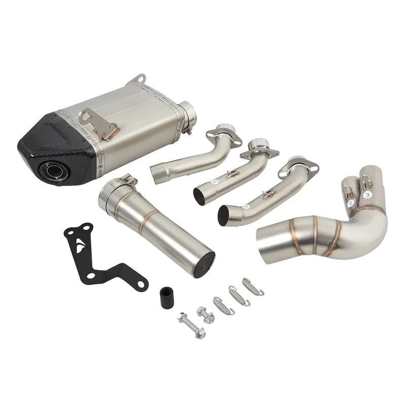 For Yamaha MT09 FZ09 Tracer 9 GT XSR900 2020 - 2022 2023 Motorcycle Exhaust Front Link Pipe Catalyst Carbon Muffler DB Killer - Image 2