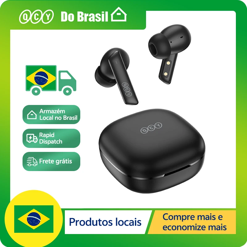 QCY HT05 ANC fone de ouvido sem fio 40dB cancelamento de ruído