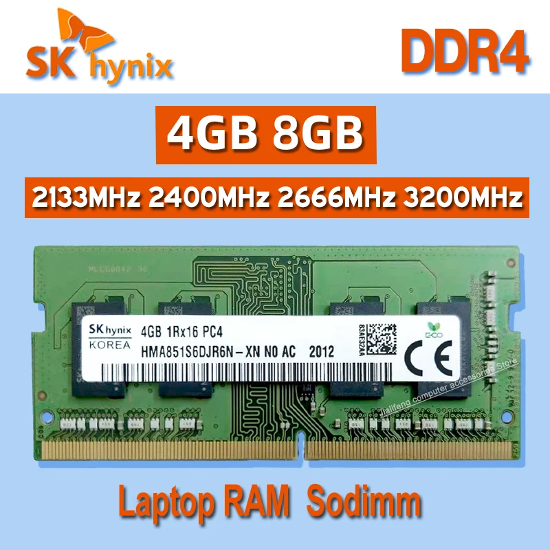 DDR4 2400T 2666V 8GB 4枚 32GB Hysk-ラップトップRAM,ddr4,4gb,8gb,2133mhz,2400mhz,2666mhz,1rx16