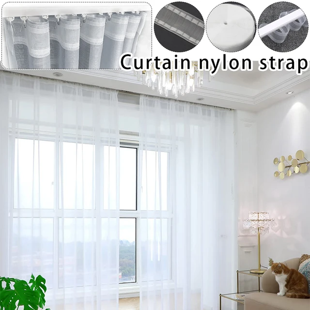 10/20M White Curtain Heading Pinch Pleat Tape DIY Home Sewing Curtain  Accessories Tape Hook Rod Pocket Pull Pleated Ribbon - AliExpress