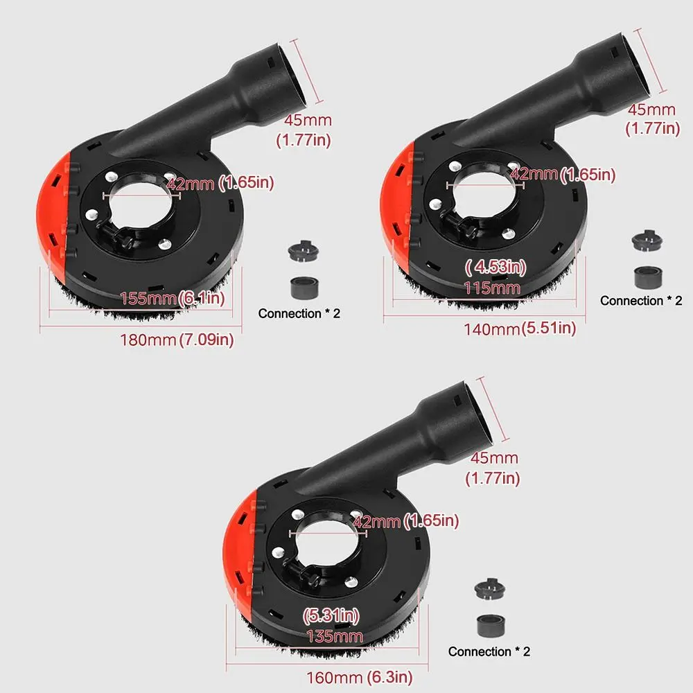 Universal Angle Grinder Dust Shroud Dust Protection Multi-functional Angle Grinder Dust Cover Detachable Dust Collector