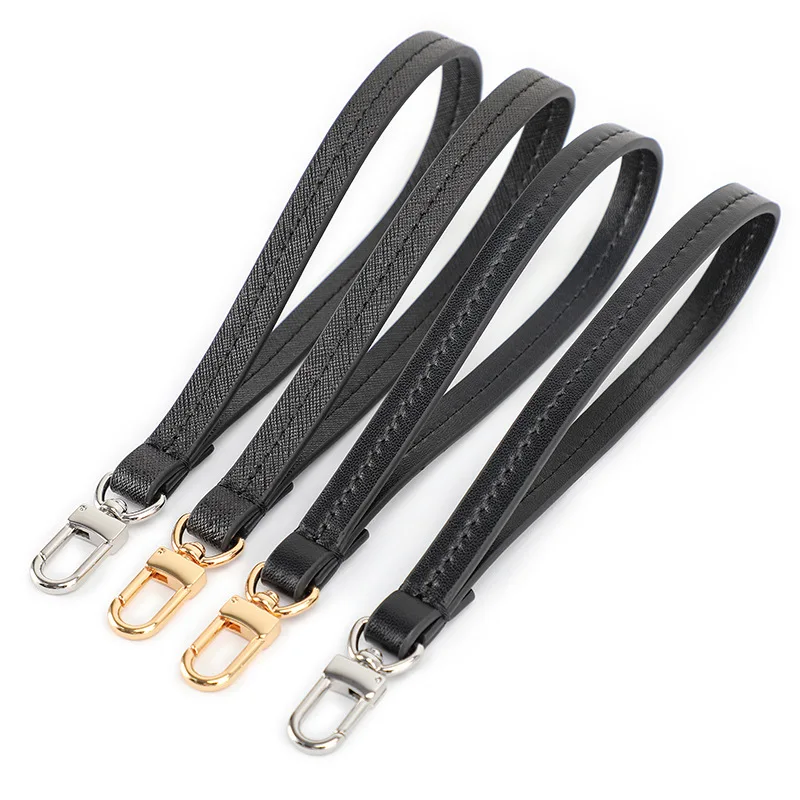 20cm 1.2cm Wrist Bag Strap Handle Fashion Leather Women Girl Purse Bag Belt Clutch Bag Strap Black Replacement Correa Bolso Mano