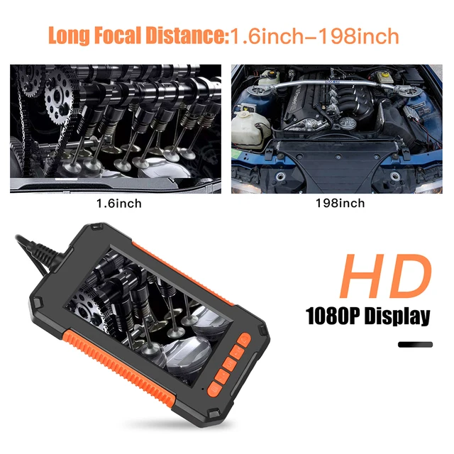 Caméra endoscope étanche IP67, écran LCD 4.3 3