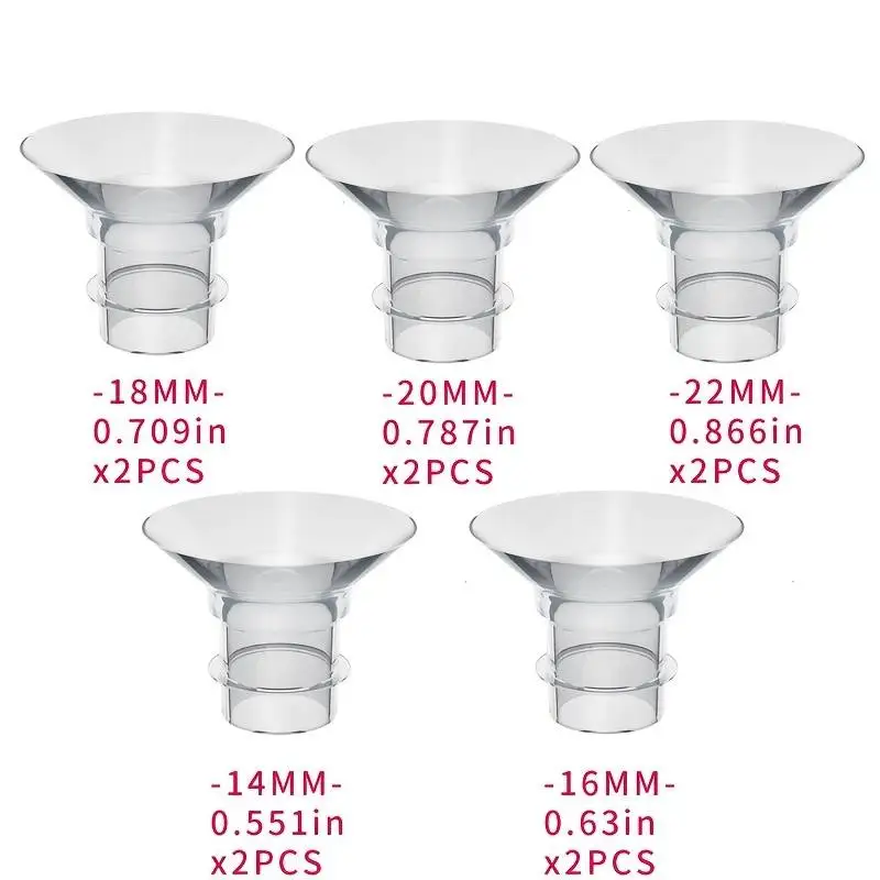 Nipple Shields 1P Flange Insert Compatible with Momcozy/Medela/Spectra/YOUHA/TSRETE 24mm Shields/Flange Reduce 24mm Tunnel Down to Other Size
