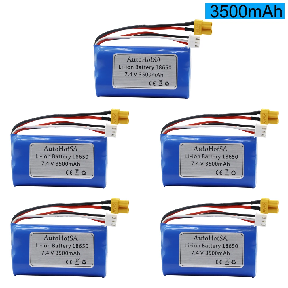 7.4 V 3500Mah Lipo Batteria Xt30 Spina Per Huina 580 1580 1583 Rc Giocattoli Accessorio 7.4 V 2S Batteria Per 1580-005 Huina 580550 583 582