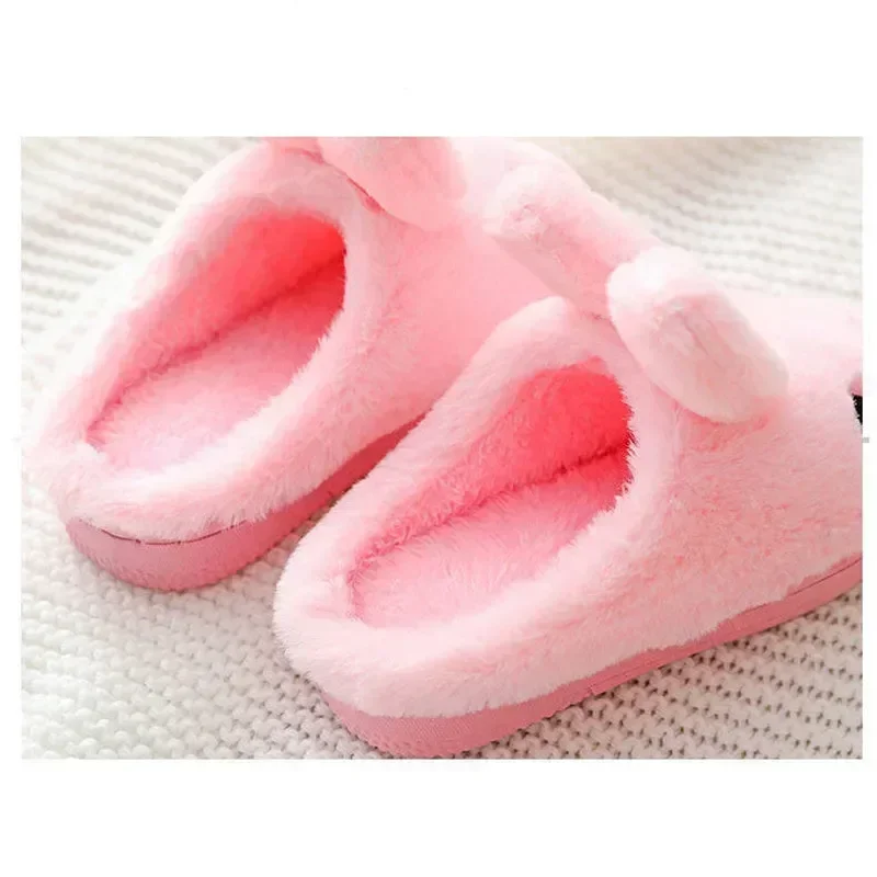 Children's Cotton Slippers Princess Warm Kids Winter Cute Rabbit