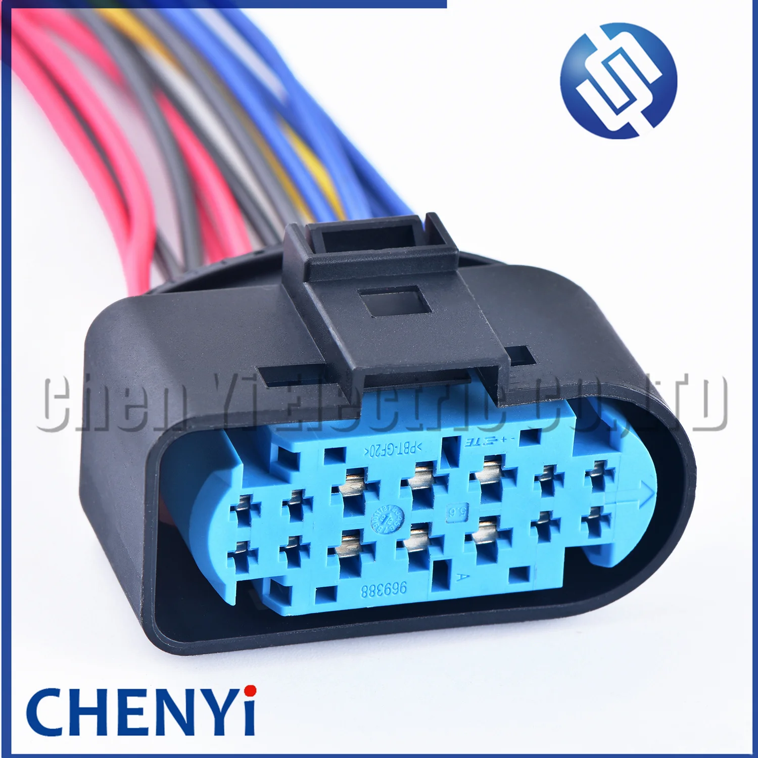 14 Pin/Way Car Headlight Connector Lamp Plug With Wire Harness Cable
