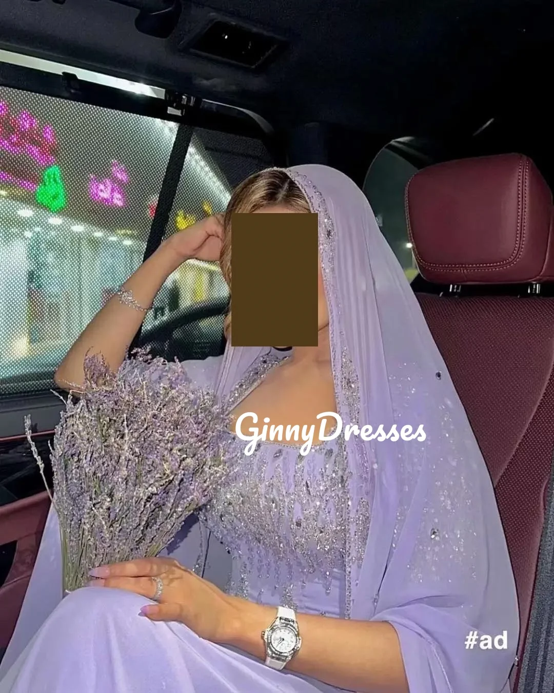 فستان زفاف مخصص، خط عنق مربع، على شكل حرف A، طول ا...