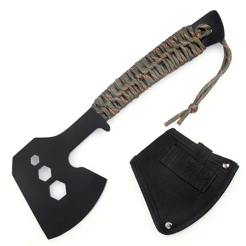 Outdoor camping emergency fire axe multifunctional jungle chopping wood, logging and mountain cutting axe 6