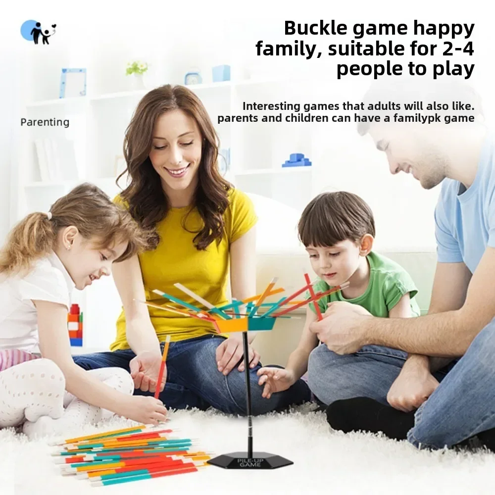 Sticks Stacking Board Game Parent Child Interactive Family Balance Focused Gathering Toys
