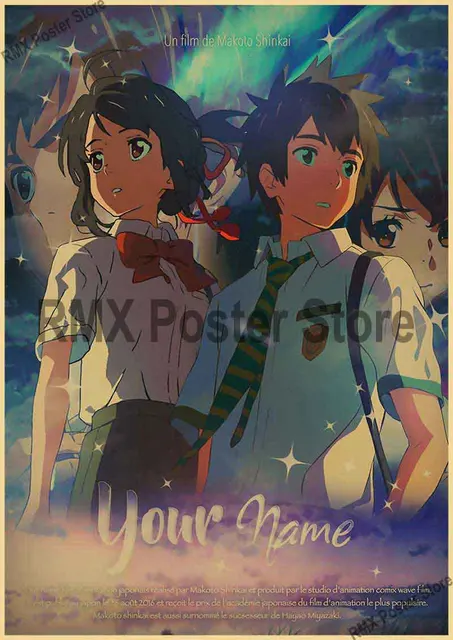 alt. movie poster your name (Kimi no Na wa)  Anime love movies, Movie  poster wall, Studio ghibli movies