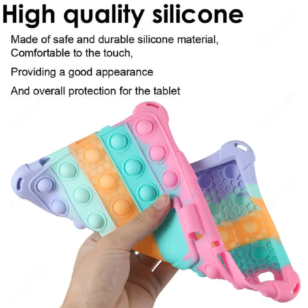 Soft Silicone Stand Tablet Case para Crianças Bolha Funda Coque Teclast T40 Plus 10.4 M40 Plus P20 M40 Pro T50 - Imagem 6