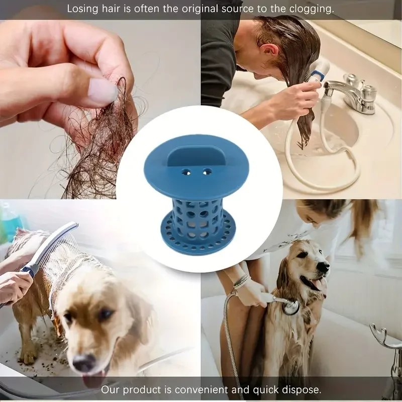 2pcs Sink Drain Hair Catcher Sink Drain Strainers Anti-Clog Filter Shower Protector Bathroom Accessories,shower sink strainer,sink drain strainer