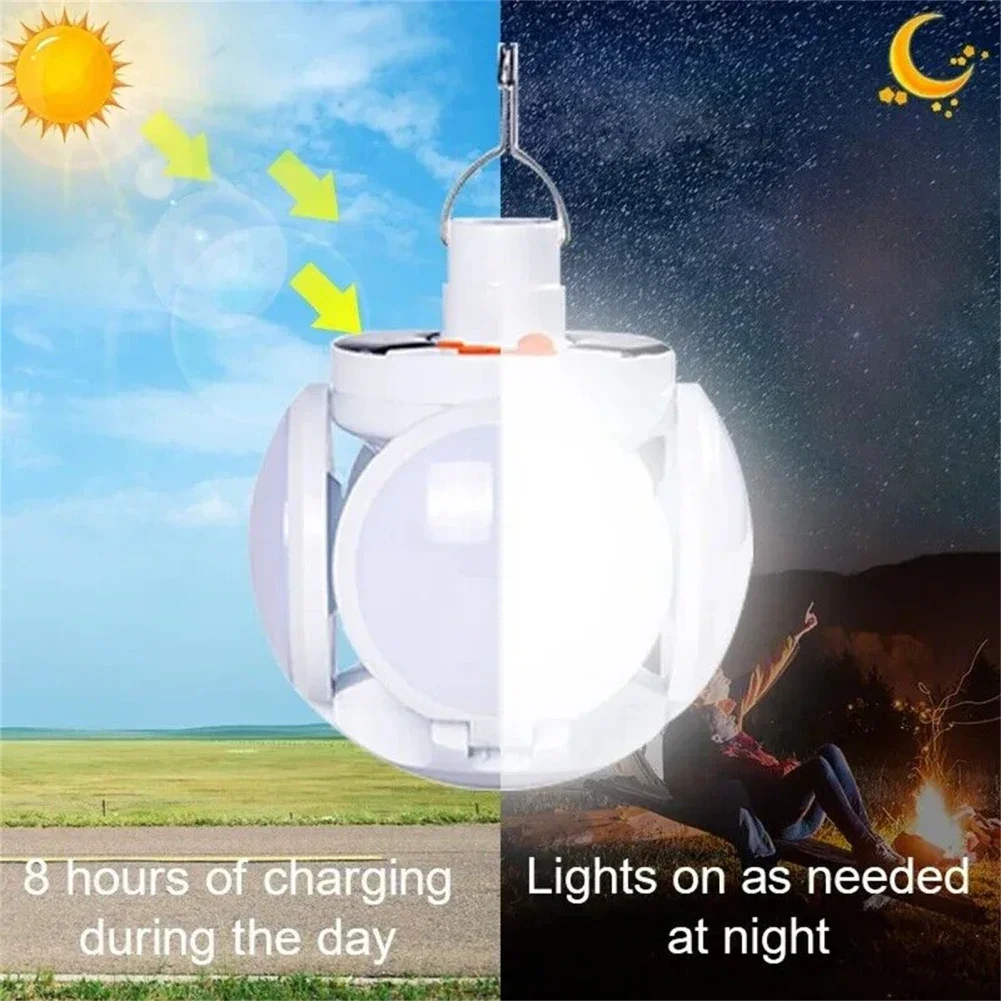 Led Flashlight Led Lights Camping Lamp Camping Lights Solar Flood Light Solar Lantern Solar Outdoor Folding Light Portable USB Rechargeable LED Bulb Search Lights Camping Torch Emergency Lamp For Power Outages