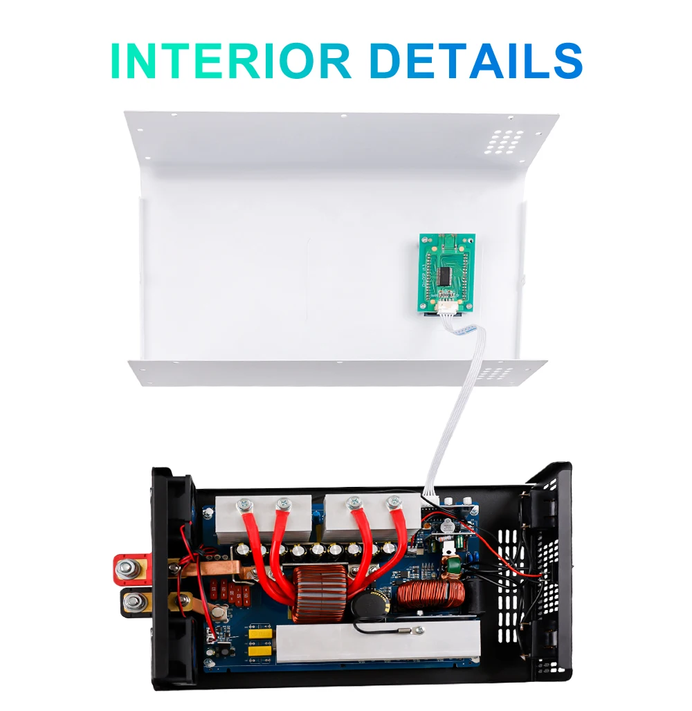 10000W 12000W 순수 사인파 인버터 12V 24V 48V 60V에서 AC 220V 120V로 태양광 자동차 10KW 인버터 50HZ 60HZ 전압 변환기